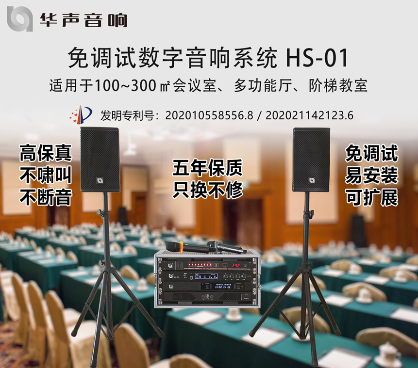 100-300㎡课桌会议室 数字音频扩声系统 HS-01(图1)